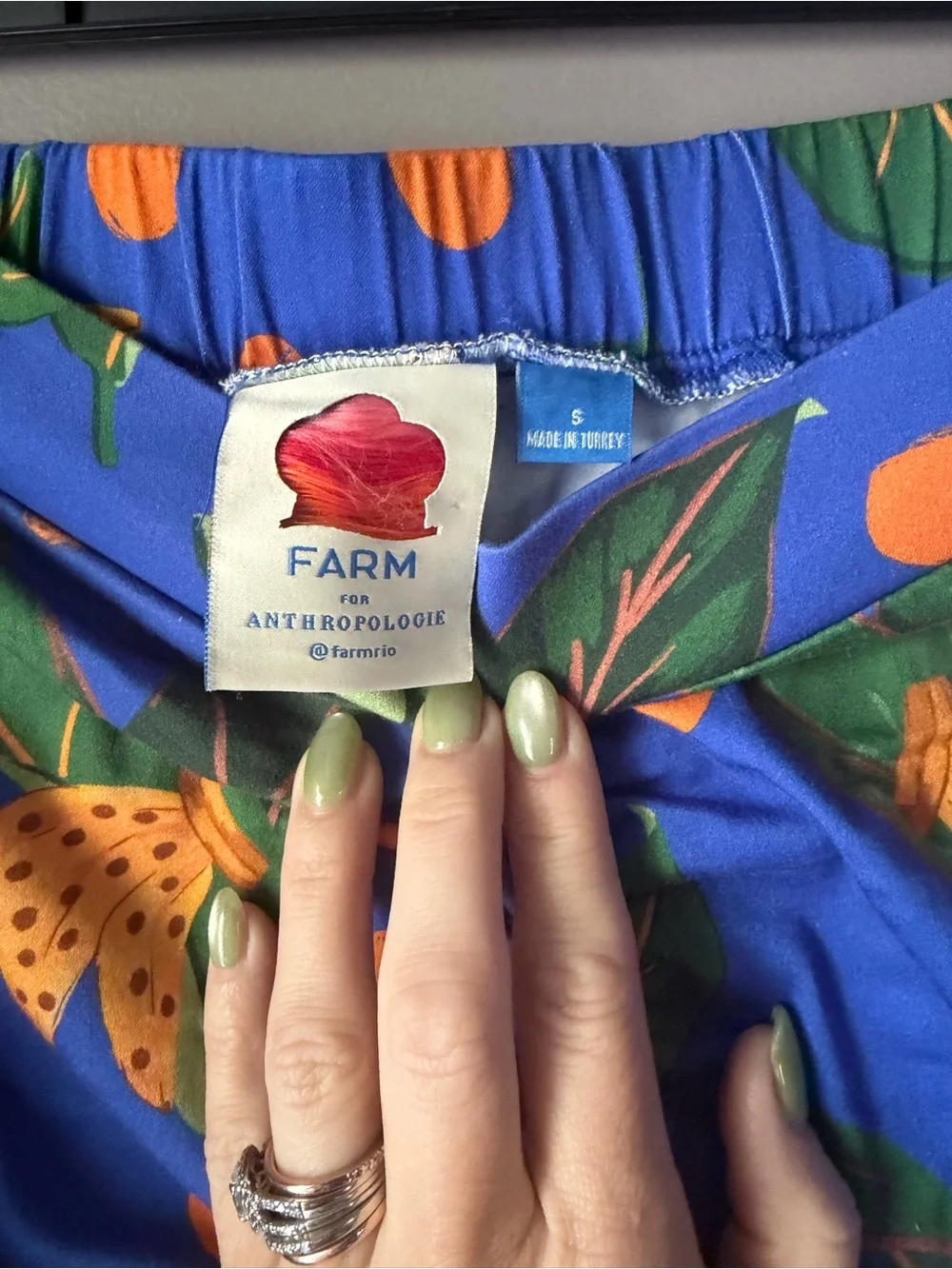 Anthropologie bright blue